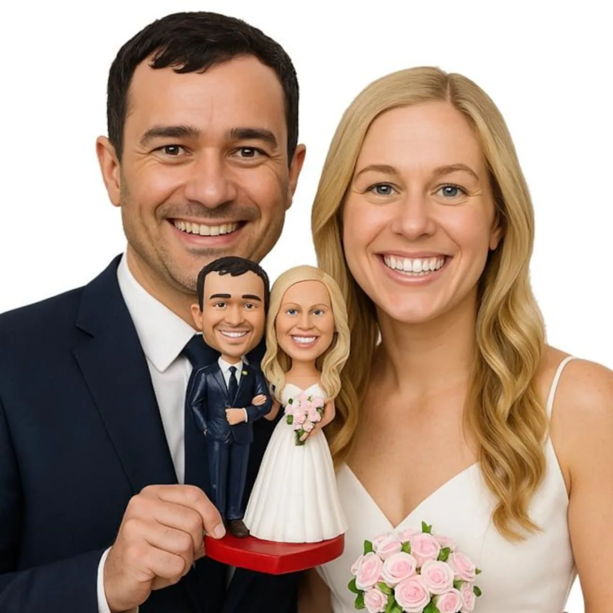 Custom Bobblehead From Photo Personalized Handmade Clay Bride and Groom Arm in Arm Wedding Couple Figurine Keepsake Gift
Custom Bobblehead From Photo Personalized Handmade Clay Bride and Groom Arm in Arm Wedding Couple Figurine Keepsake Gift