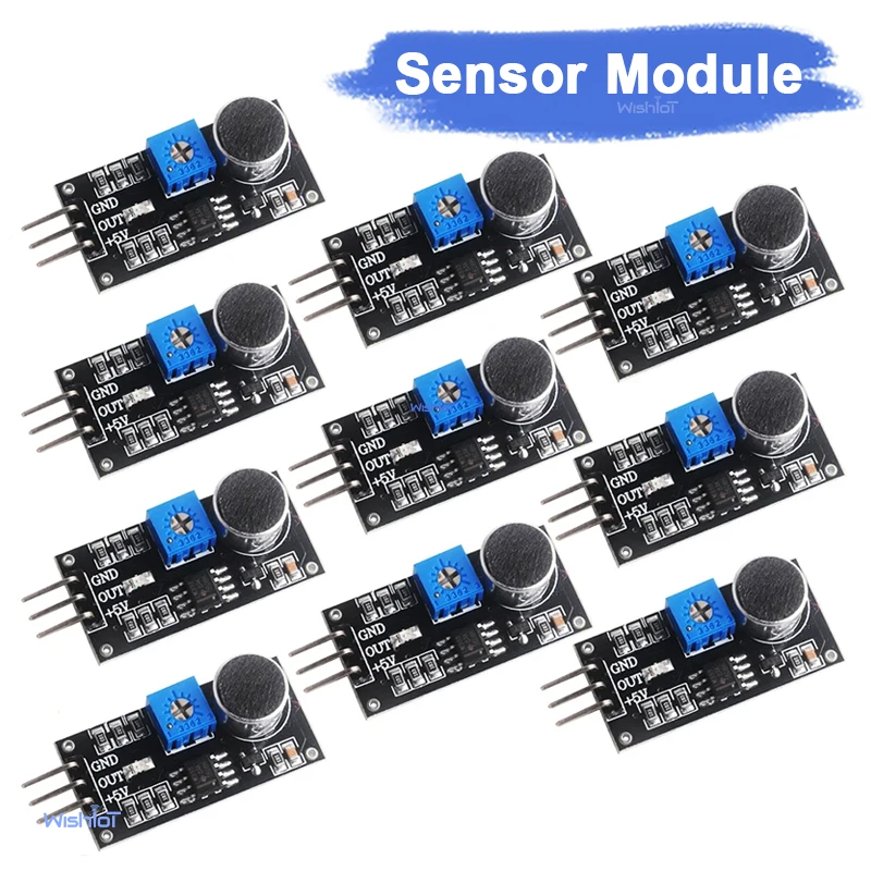 LM393 Sound Sensor Module High Sensitivity Microphone Sound Detection Sensor Onboard Potentiometer Led Indicator for Arduino
LM393 Sound Sensor Module High Sensitivity Microphone Sound Detection Sensor Onboard Potentiometer Led Indicator for Arduino
