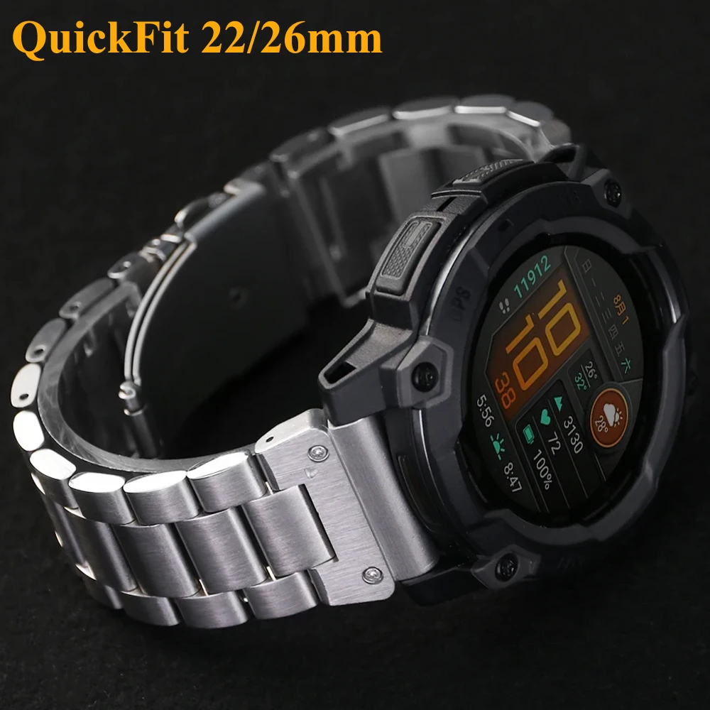 Ремешок из нержавеющей стали Quickfit 26 мм 22 мм для Garmin Quatix/Fenix 8 47 51 мм 6XPro/6 7/7X/5/5X/5XPlus/3 HR/Forerunner 945 935 745
Ремешок из нержавеющей стали Quickfit 26 мм 22 мм для Garmin Quatix/Fenix 8 47 51 мм 6XPro/6 7/7X/5/5X/5XPlus/3 HR/Forerunner 945 935 745