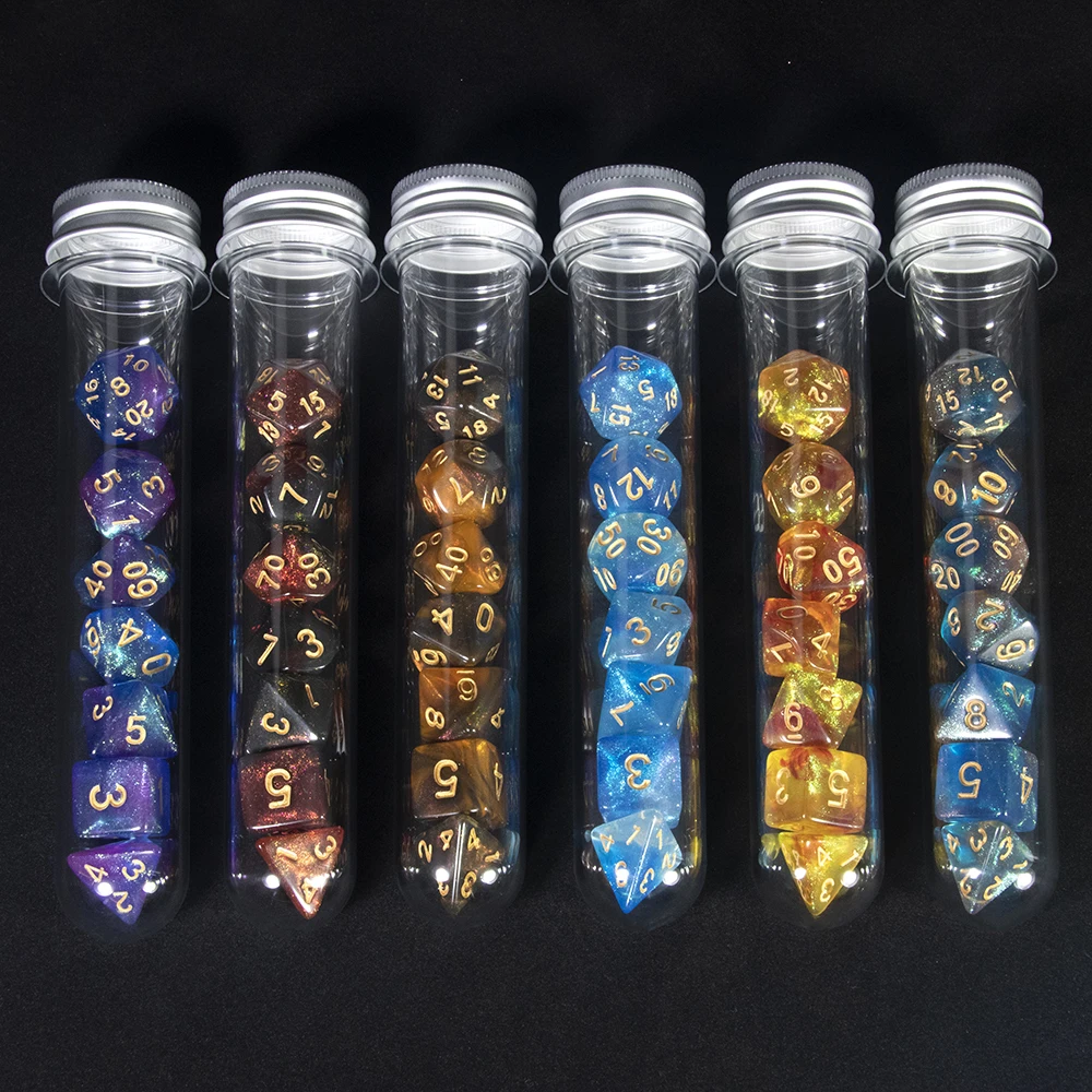 Набор блестящих полигедровых игральных костей Galaxy DND для ролевых игр, семейных развлечений и досуга, настольные игры с тубусом
Набор блестящих полигедровых игральных костей Galaxy DND для ролевых игр, семейных развлечений и досуга, настольные игры с тубусом
