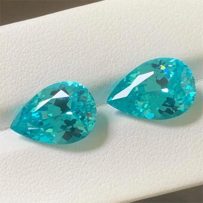 Ruif Pear Shape Loose Gemstone New Lab Grown Paraiba For Ring Earring And Pendant Making
Ruif Pear Shape Loose Gemstone New Lab Grown Paraiba For Ring Earring And Pendant Making