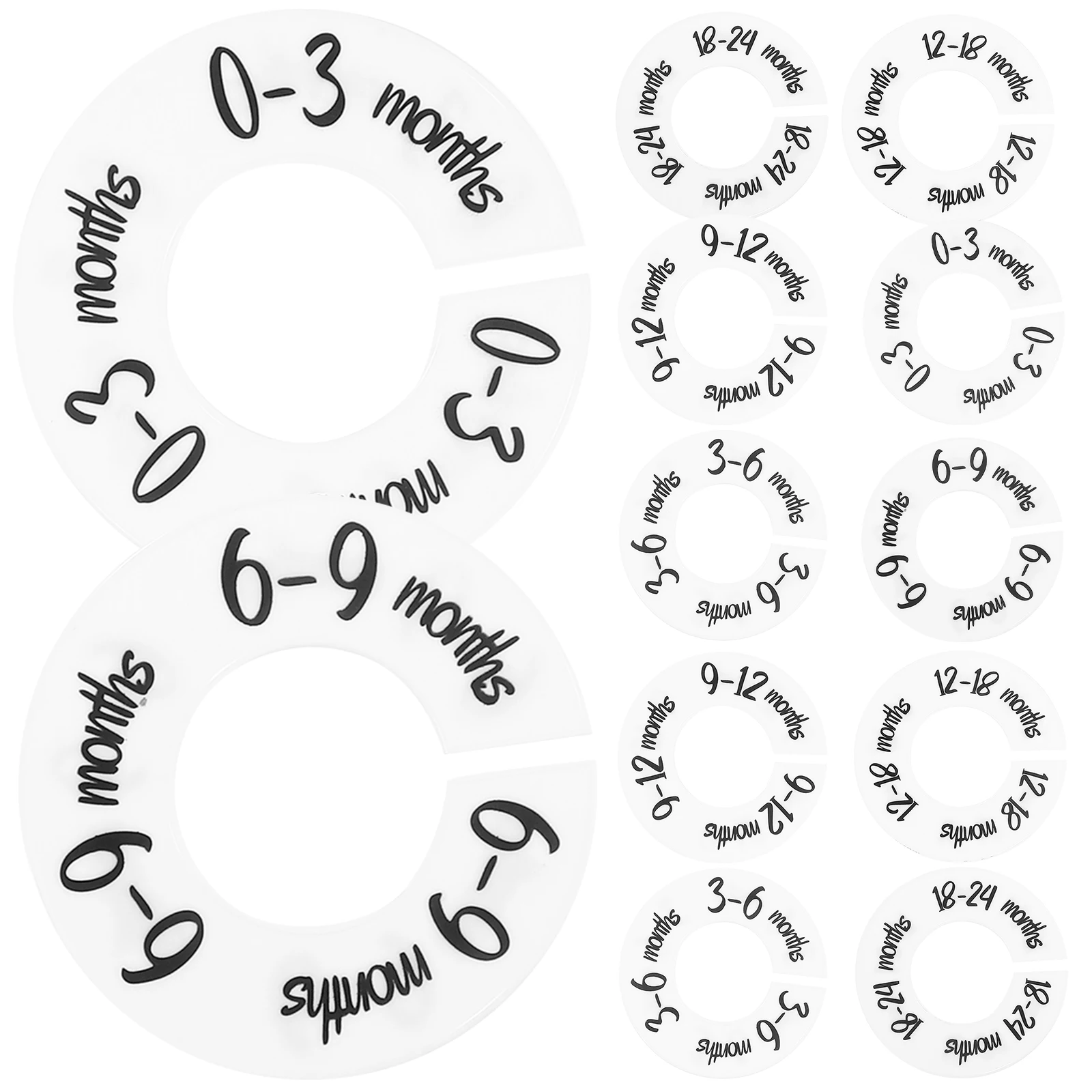 Clothing Size Plastic Round Baby Wardrobe Closet Organization Organizers Closet Separators
Clothing Size Plastic Round Baby Wardrobe Closet Organization Organizers Closet Separators