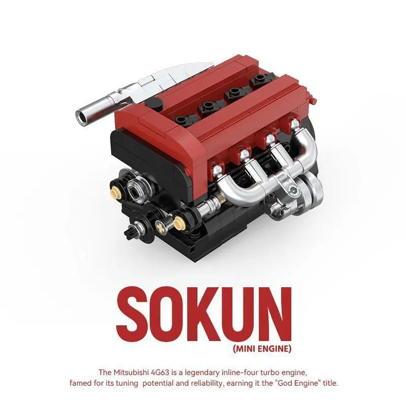POWERBLOCK New 4G63 Mini Engine Building Blocks STEM Toy Model MOC Assembly Ornament Boy's Birthday Gift PB8869B
POWERBLOCK New 4G63 Mini Engine Building Blocks STEM Toy Model MOC Assembly Ornament Boy's Birthday Gift PB8869B