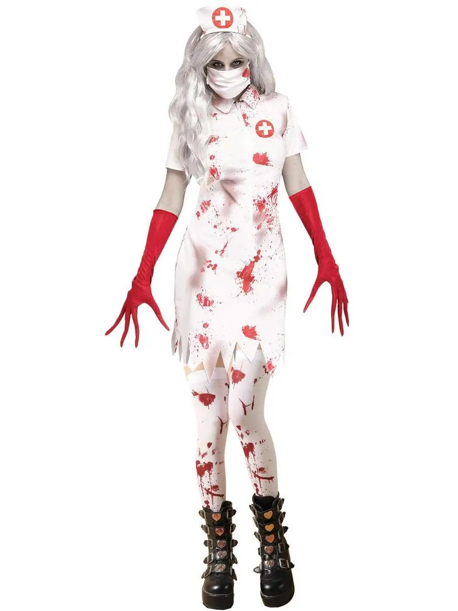 Zombie Nurse Costume Halloween SXL Haunted House Style Women's Traditional Clothing Stage Performance Chinese Manufacturer
Zombie Nurse Costume Halloween SXL Haunted House Style Women's Traditional Clothing Stage Performance Chinese Manufacturer