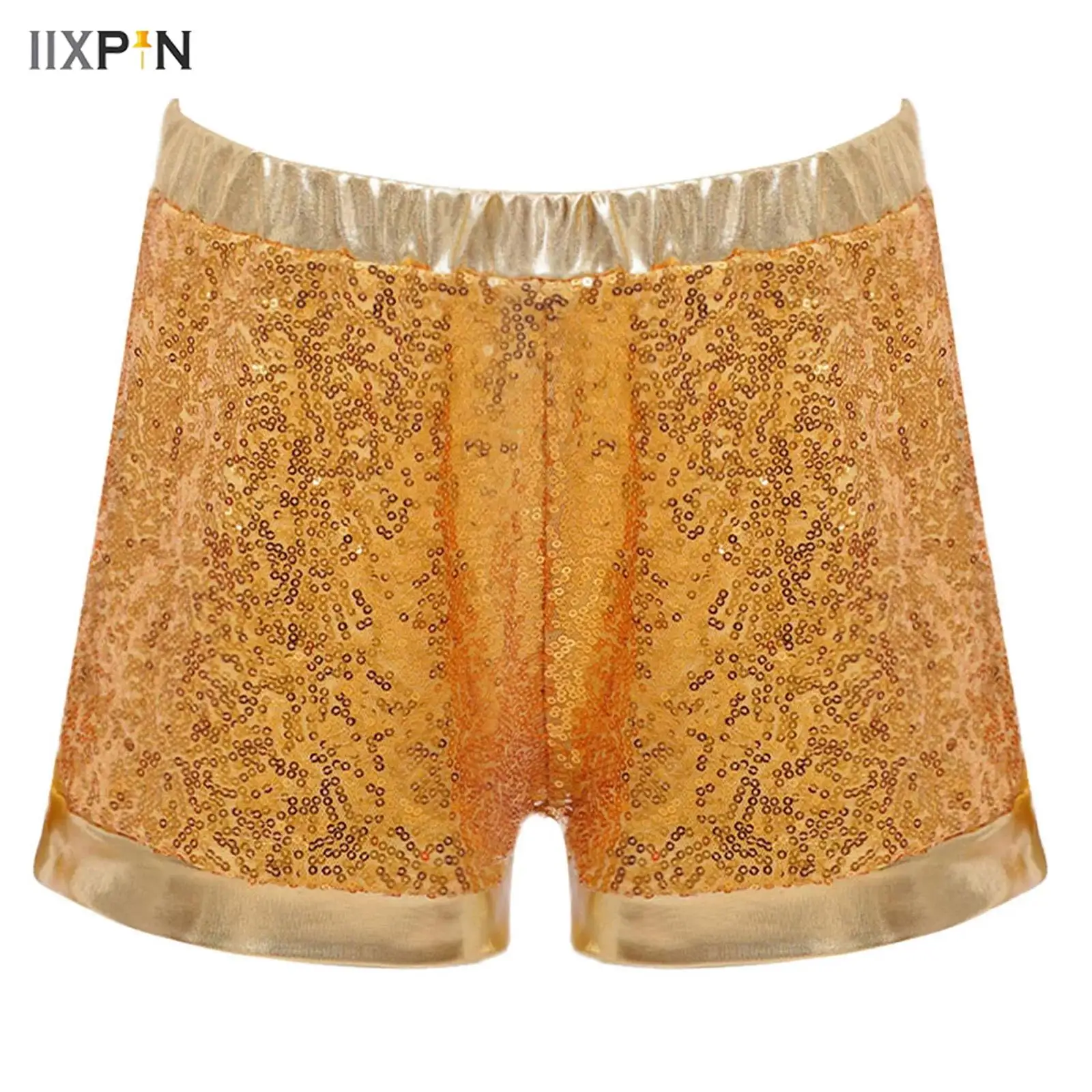 Kids Girls Dance Shorts Hip Hop Jazz Performance Costume PU Glitter Sequins Metallic Patchwork Elastic Waistband Shorts Pants
Kids Girls Dance Shorts Hip Hop Jazz Performance Costume PU Glitter Sequins Metallic Patchwork Elastic Waistband Shorts Pants
