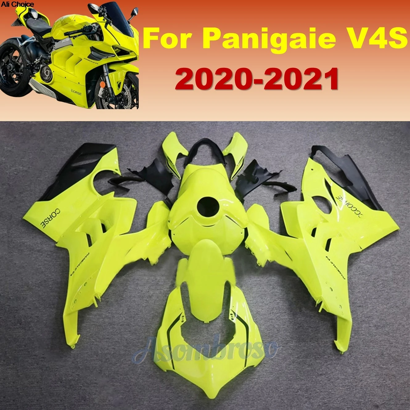 Panigale V4 V4S 2020 2021 Motorcycle Plastic Body kit for DUCATI V4R 2018 2019 V4 / V4S / R | Custom Fairings
Panigale V4 V4S 2020 2021 Motorcycle Plastic Body kit for DUCATI V4R 2018 2019 V4 / V4S / R | Custom Fairings