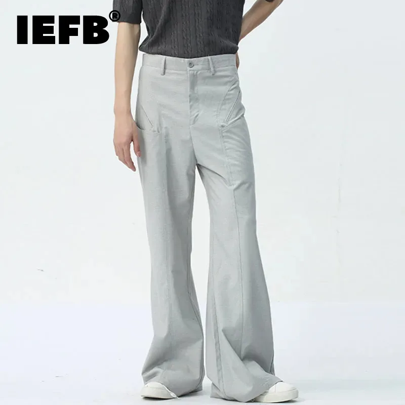 IEFB Men's Suit Pants Spring Summer New Pocket Casual Trend Zipper Straight Leg Trousers Loose Solid Color Tidy 2024 9C5286
IEFB Men's Suit Pants Spring Summer New Pocket Casual Trend Zipper Straight Leg Trousers Loose Solid Color Tidy 2024 9C5286