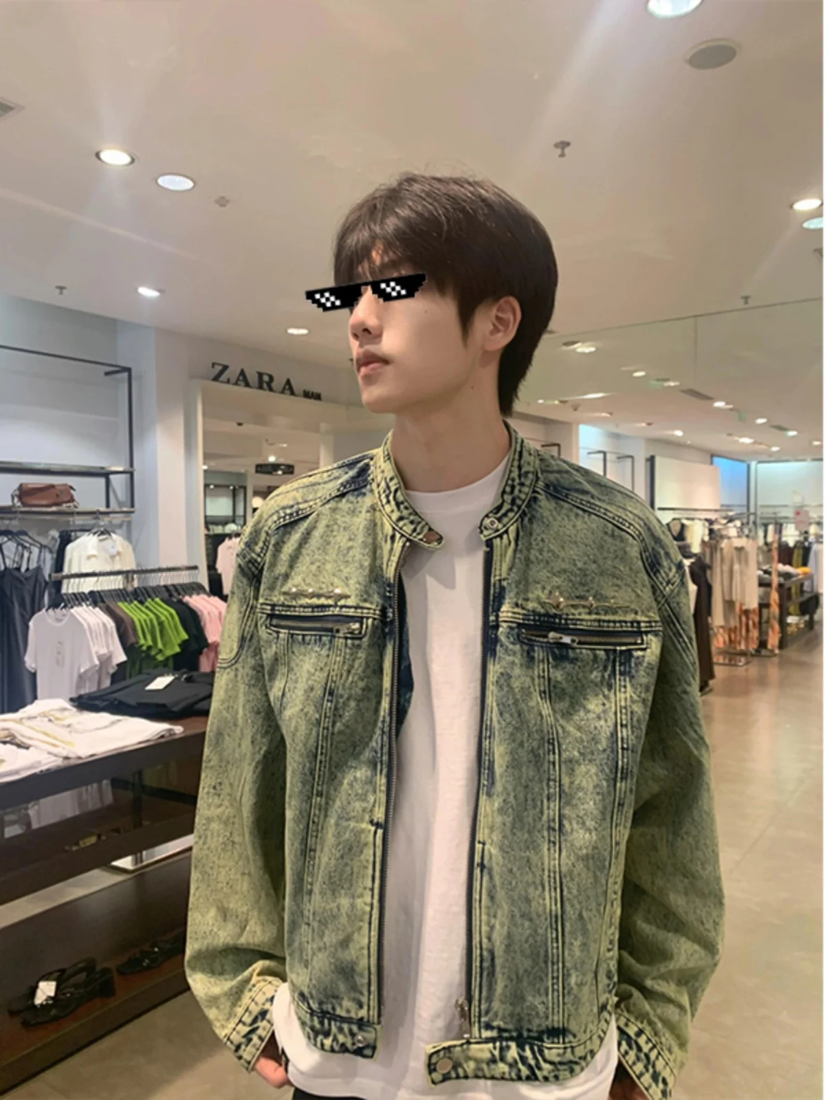 Retro American Denim Jaet Men's Spring Autumn Sle No Collar Workwear Jaet Trendy Metal Decoration Stand Fit Youth Fa...
Retro American Denim Jaet Men's Spring Autumn Sle No Collar Workwear Jaet Trendy Metal Decoration Stand Fit Youth Fa...