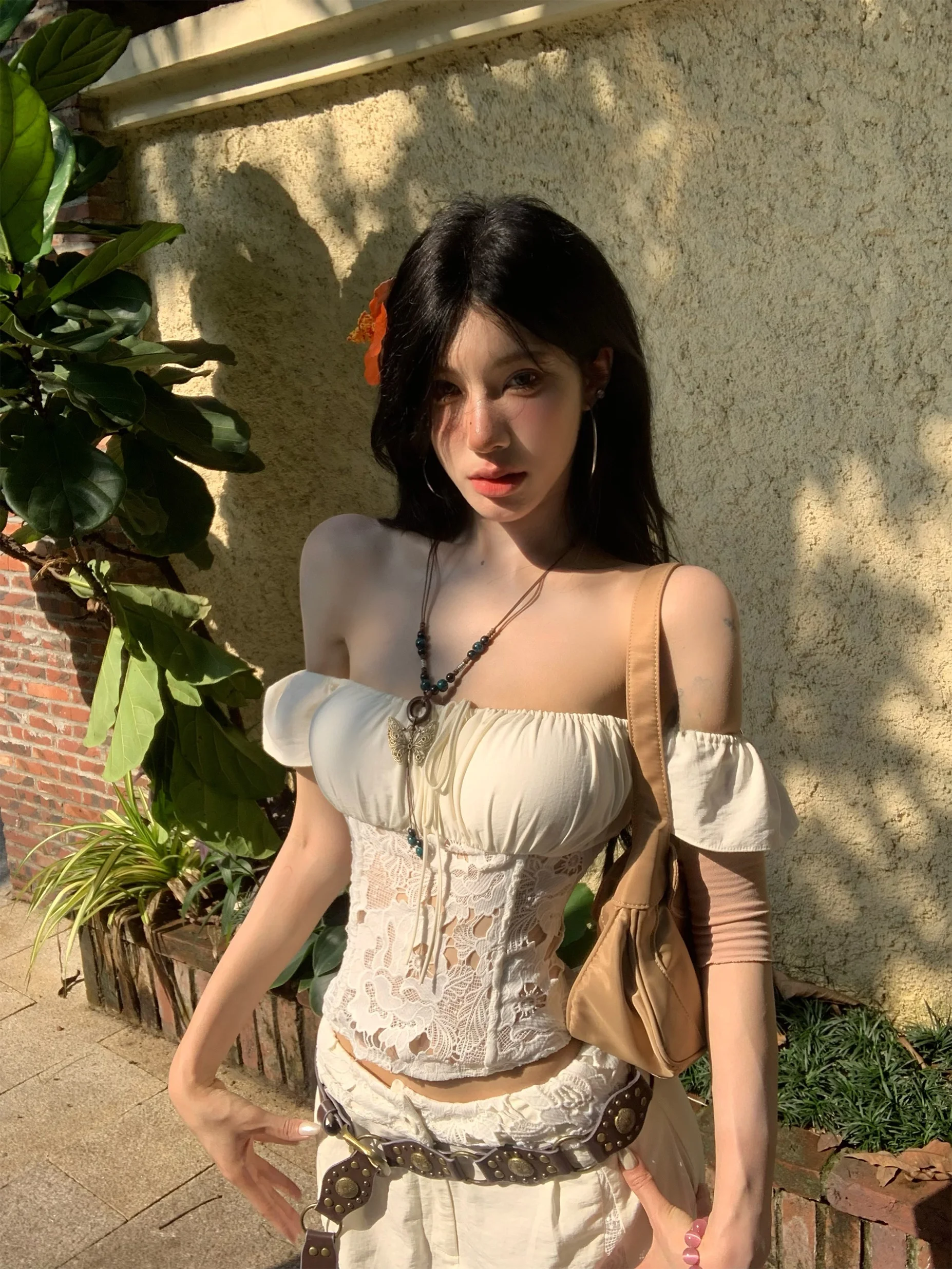 Топ Retro Fibone Lace Splice Bubble Sve ort Sve Top N25B926 Весна Лето Женский модный топ на молнии с вырезом облегающего кроя
Топ Retro Fibone Lace Splice Bubble Sve ort Sve Top N25B926 Весна Лето Женский модный топ на молнии с вырезом облегающего кроя