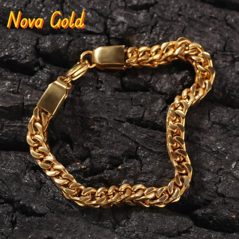 NovaGlod Luxury 24K 9999 Pure Gold real gold Men's Hip-Hop Simple 6mm Bracelet
NovaGlod Luxury 24K 9999 Pure Gold real gold Men's Hip-Hop Simple 6mm Bracelet