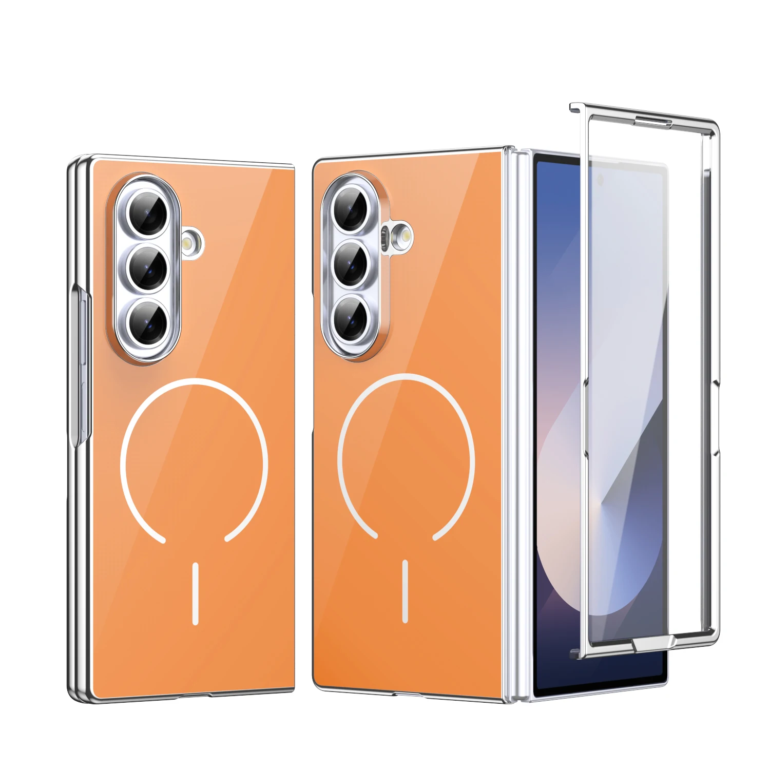 Compatible with Galaxy Z Fold 7/ 6/ 5 Glass Back Cover Phone Case with Magnetic Wireless Charging,Built-in Screen Tempered Glass
Compatible with Galaxy Z Fold 7/ 6/ 5 Glass Back Cover Phone Case with Magnetic Wireless Charging,Built-in Screen Tempered Glass