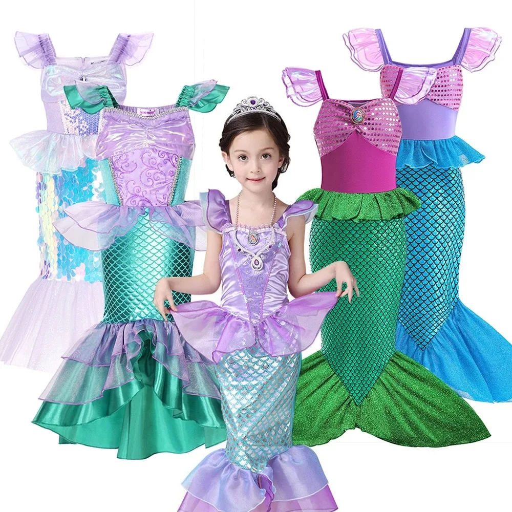Princess Ariel Costumes Girls Ariel Little Mermaid Costume Kids Fancy Carnival Birthday Party The Mermaid Dress Clothes Outfit
Princess Ariel Costumes Girls Ariel Little Mermaid Costume Kids Fancy Carnival Birthday Party The Mermaid Dress Clothes Outfit