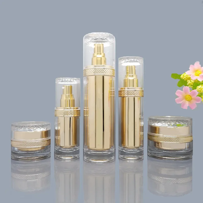 30g 50g Empty Cream Jar 30/50/80/120ml Empty Lotion Spray Pump Bottle Gold Acrylic Cosmetic Container High-end Makeup Packing
30g 50g Empty Cream Jar 30/50/80/120ml Empty Lotion Spray Pump Bottle Gold Acrylic Cosmetic Container High-end Makeup Packing