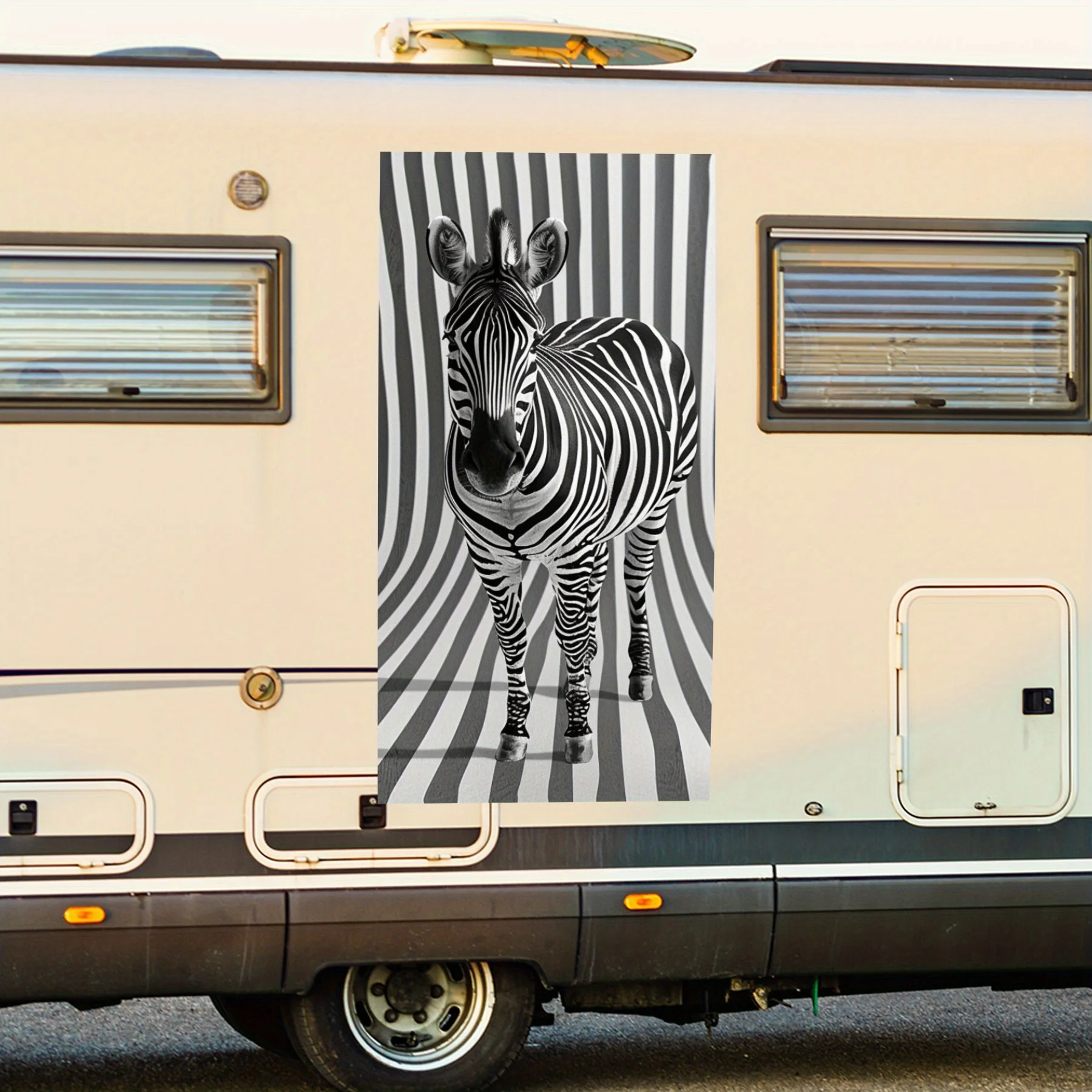 Оптическая иллюзия Зебра, автомобильная наклейка, виниловая наклейка на заднюю часть автомобиля, водонепроницаемые самоклеящиеся виниловые наклейки для хвоста и бампера автомобиля, D
Оптическая иллюзия Зебра, автомобильная наклейка, виниловая наклейка на заднюю часть автомобиля, водонепроницаемые самоклеящиеся виниловые наклейки для хвоста и бампера автомобиля, D