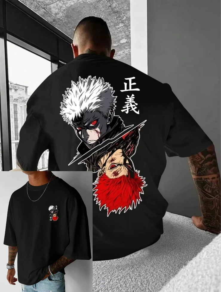 Bandai New Jujutsu Kaisen с аниме-принтом, мужская футболка с круглым вырезом, большие размеры, женская футболка с короткими рукавами, свободный топ, одежда Y2K
Bandai New Jujutsu Kaisen с аниме-принтом, мужская футболка с круглым вырезом, большие размеры, женская футболка с короткими рукавами, свободный топ, одежда Y2K