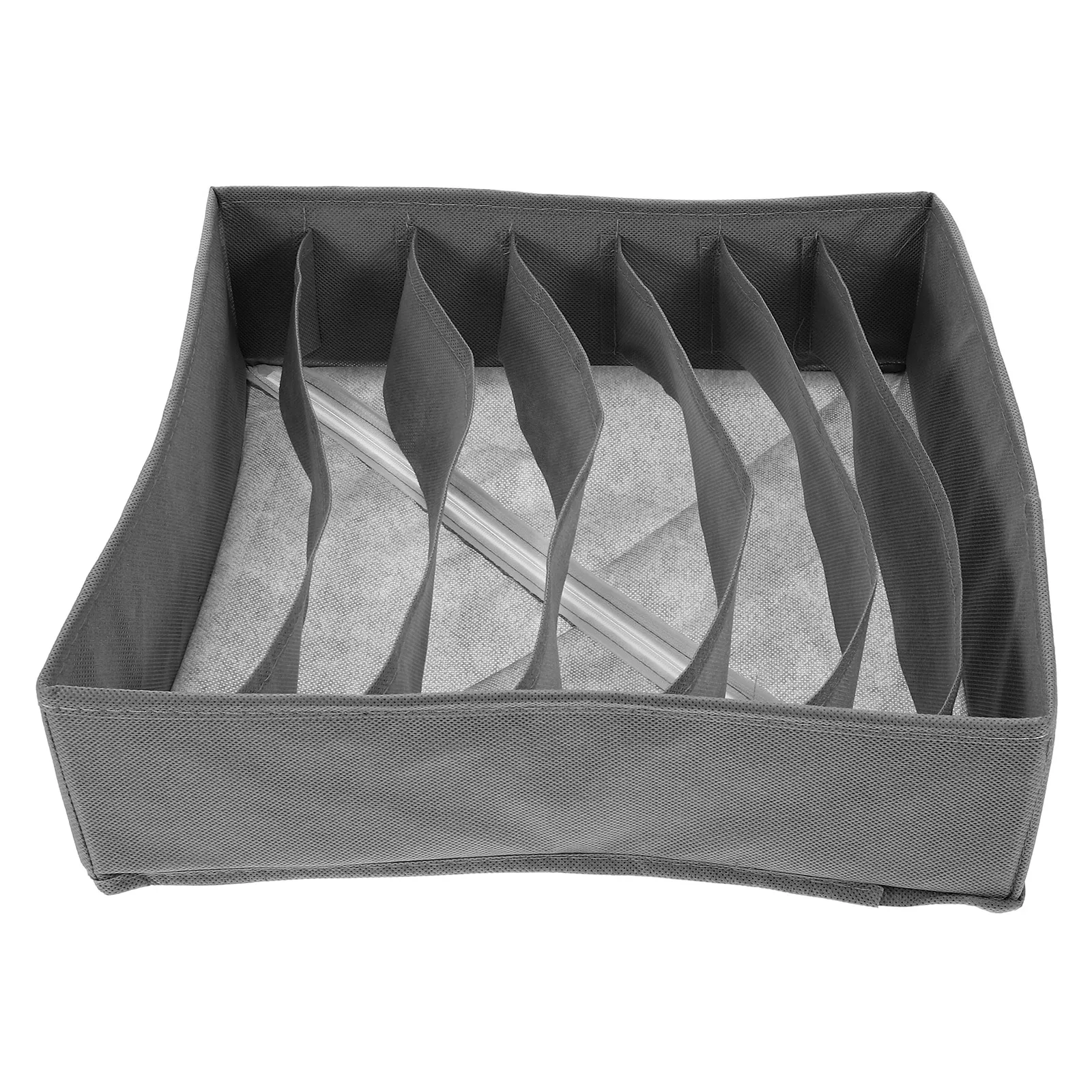 7-Compartment Underwear Organizer 32x32x10cm Deep Gray Non-woven Fabric Storage Box Sock Bra Closet Drawer Clothing Organizers
7-Compartment Underwear Organizer 32x32x10cm Deep Gray Non-woven Fabric Storage Box Sock Bra Closet Drawer Clothing Organizers