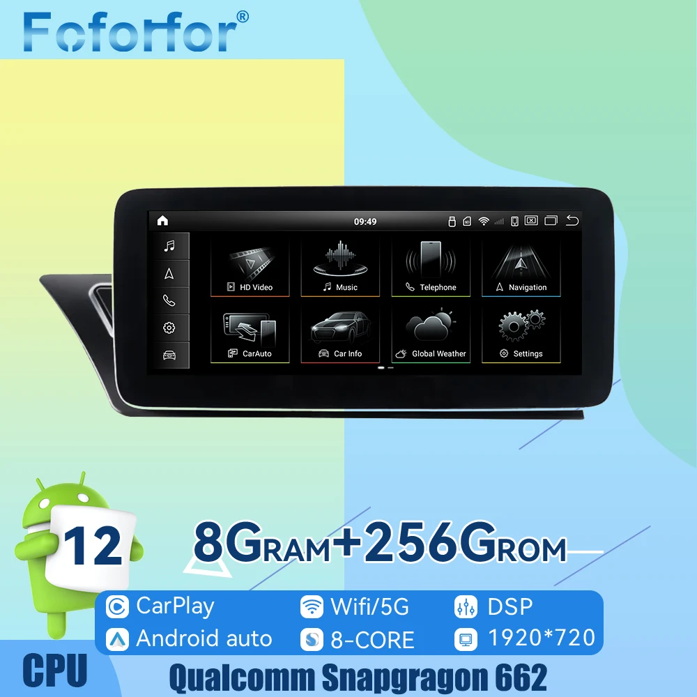 Автомобильный мультимедийный плеер Qualcomm Android 12 для Audi A4 B8 A5 2009-2015 с GPS-навигацией, автомобильный стерео радиоприемник Carplay
Автомобильный мультимедийный плеер Qualcomm Android 12 для Audi A4 B8 A5 2009-2015 с GPS-навигацией, автомобильный стерео радиоприемник Carplay
