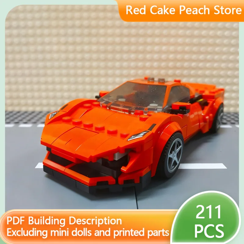 Модель скоростного гоночного автомобиля MOC, строительные кирпичи 488, верхний уровень, спортивный автомобиль, модульная технология, детские праздничные подарки, сборка игрушек, костюм
Модель скоростного гоночного автомобиля MOC, строительные кирпичи 488, верхний уровень, спортивный автомобиль, модульная технология, детские праздничные подарки, сборка игрушек, костюм