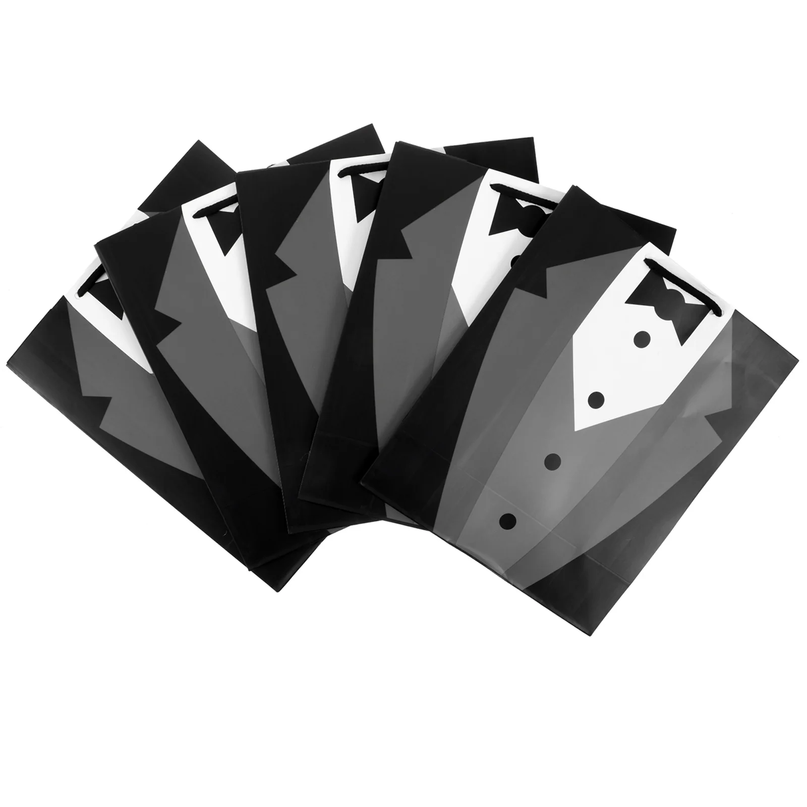 5 Pcs Presents Pouch Chic Gift Bag White Bags with Handle Practical Paper Handbag Shopping Black
5 Pcs Presents Pouch Chic Gift Bag White Bags with Handle Practical Paper Handbag Shopping Black