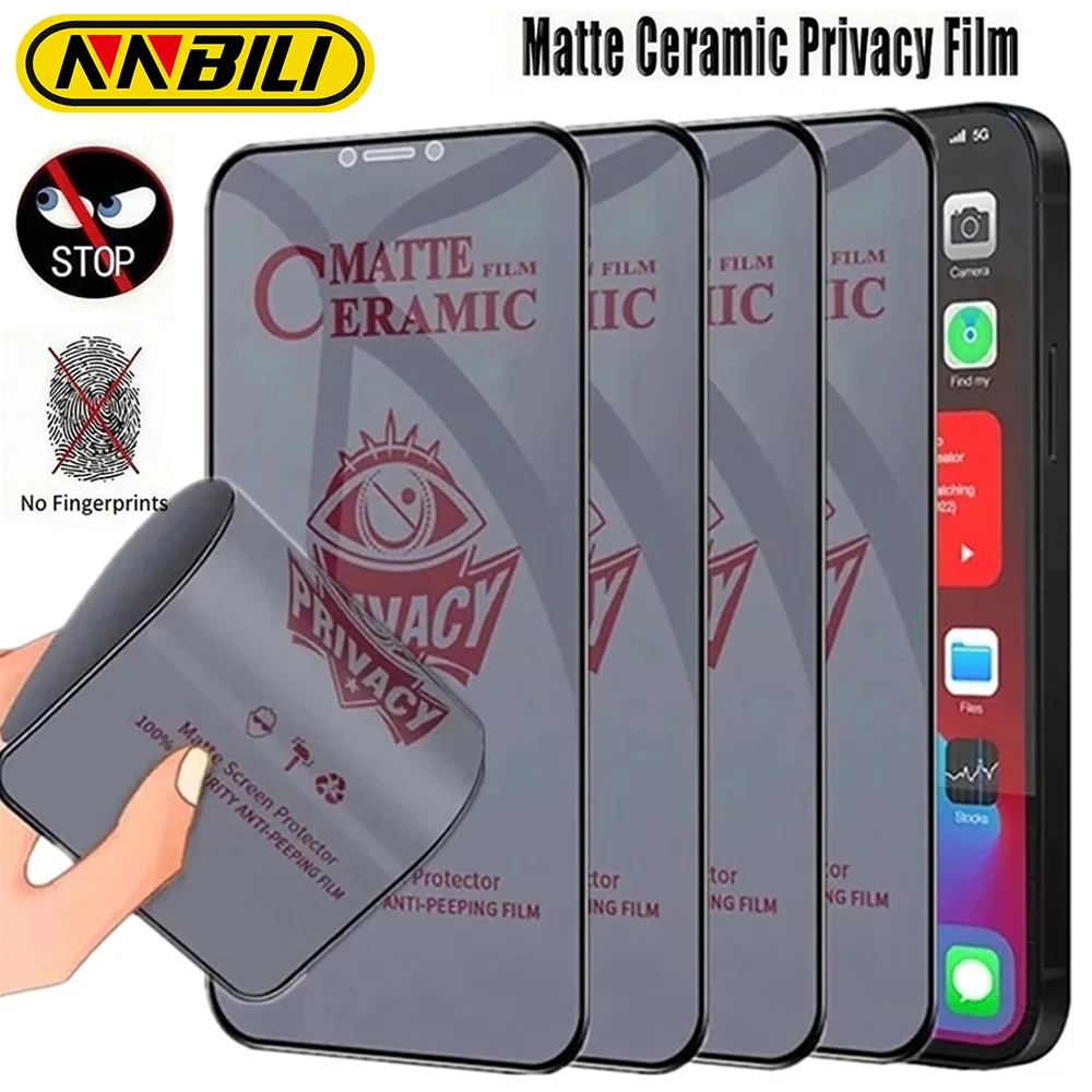 NNBILI 4 шт. матовая керамическая защитная пленка для экрана Anti-Spy для iPhone 16 15 Pro Max 14 13 12 11 X XR XS Max Light с защитой от царапин
NNBILI 4 шт. матовая керамическая защитная пленка для экрана Anti-Spy для iPhone 16 15 Pro Max 14 13 12 11 X XR XS Max Light с защитой от царапин