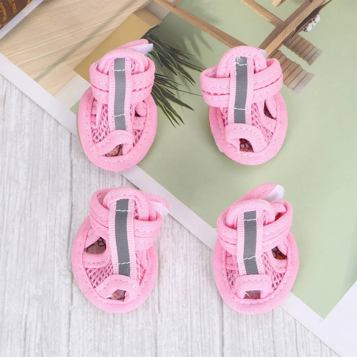 4Pcs Pet Supplies Summer Mesh Dog Shoes Anti-Slip Sandals for Dogs Pink Size 2 Dog Shoes Pet Sandal Sandals for Dogs
4Pcs Pet Supplies Summer Mesh Dog Shoes Anti-Slip Sandals for Dogs Pink Size 2 Dog Shoes Pet Sandal Sandals for Dogs