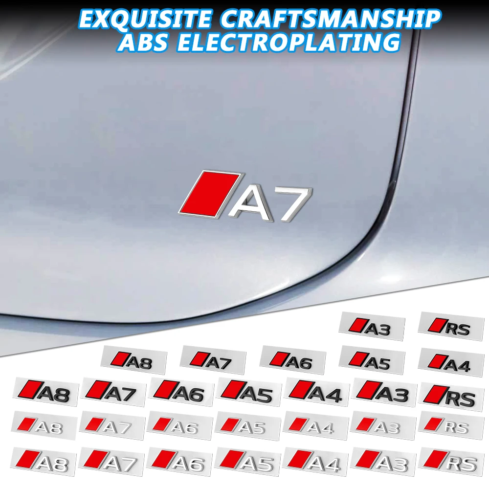 Aluminum Car Trunk A3 A4 A5 A6 A7 A8 RS Badge Sticker Decor Auto Accessories For Audi Sline S Quattro Q3 Q5 Q4 Q6 Q7 Q8 S3 S5 S4
Aluminum Car Trunk A3 A4 A5 A6 A7 A8 RS Badge Sticker Decor Auto Accessories For Audi Sline S Quattro Q3 Q5 Q4 Q6 Q7 Q8 S3 S5 S4