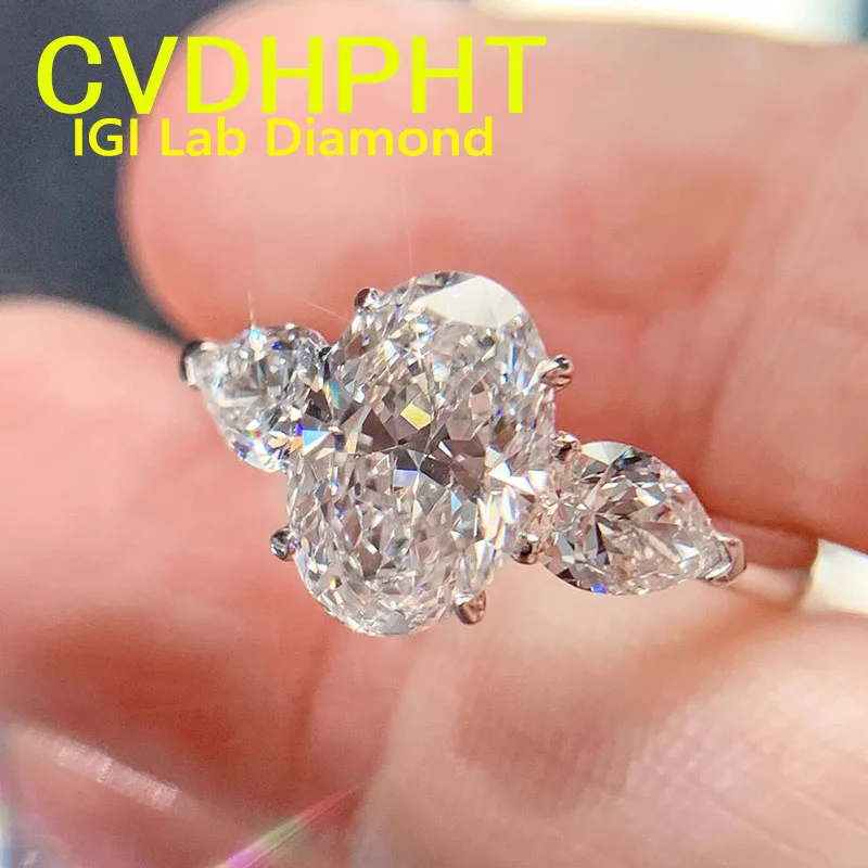 IGI Lab Growing Diamond Ring Oval D Color 1 2 3Ct Solid 18K White Gold Ring Diamond wedding ring Factory Engagement Ring
IGI Lab Growing Diamond Ring Oval D Color 1 2 3Ct Solid 18K White Gold Ring Diamond wedding ring Factory Engagement Ring