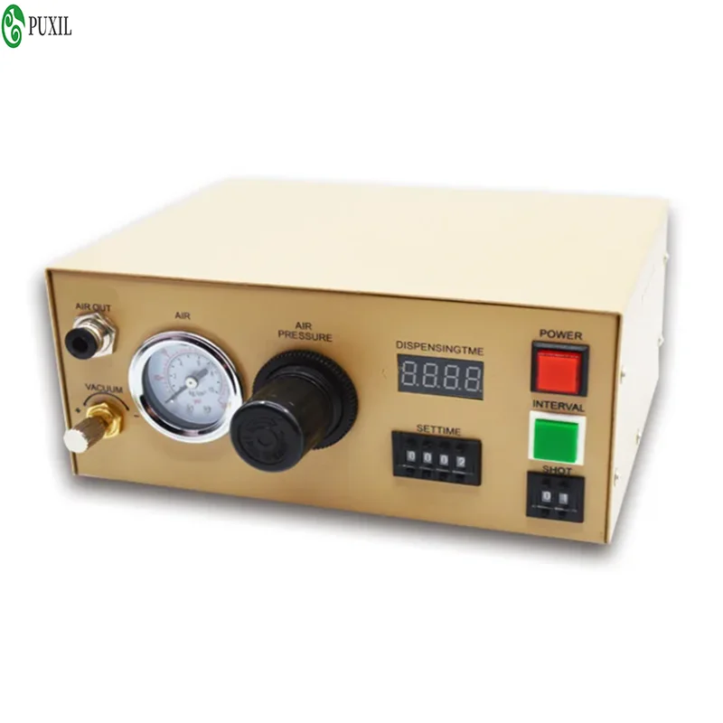 985 Precision Glue Dispenser With Digital Display Window Manual glue controller Automatic timing 00.01S-99.99S
985 Precision Glue Dispenser With Digital Display Window Manual glue controller Automatic timing 00.01S-99.99S