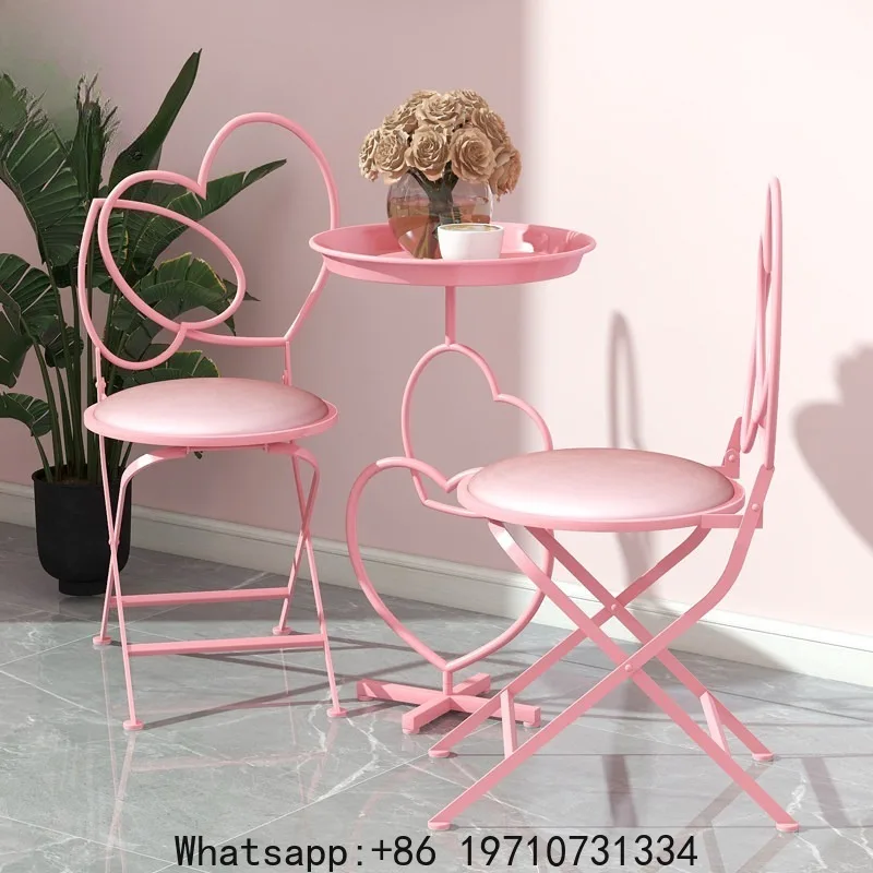Dopamine Tables and Chairs Coffee Shop Milk Tea Shop Three-piece Set
Dopamine Tables and Chairs Coffee Shop Milk Tea Shop Three-piece Set
