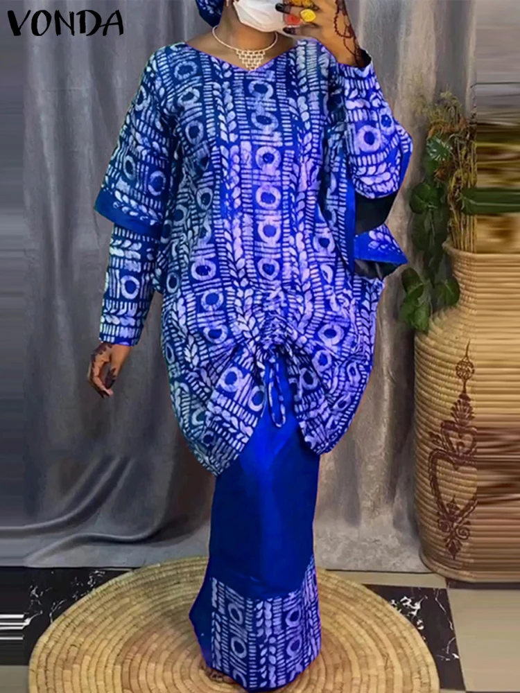 VONDA Women Sets 2024 Bohemian Printed Outfits Elegant Long Sleeve Top+Half Skirt Two-Piece Sets Casual Loose Holiday Suits
VONDA Women Sets 2024 Bohemian Printed Outfits Elegant Long Sleeve Top+Half Skirt Two-Piece Sets Casual Loose Holiday Suits