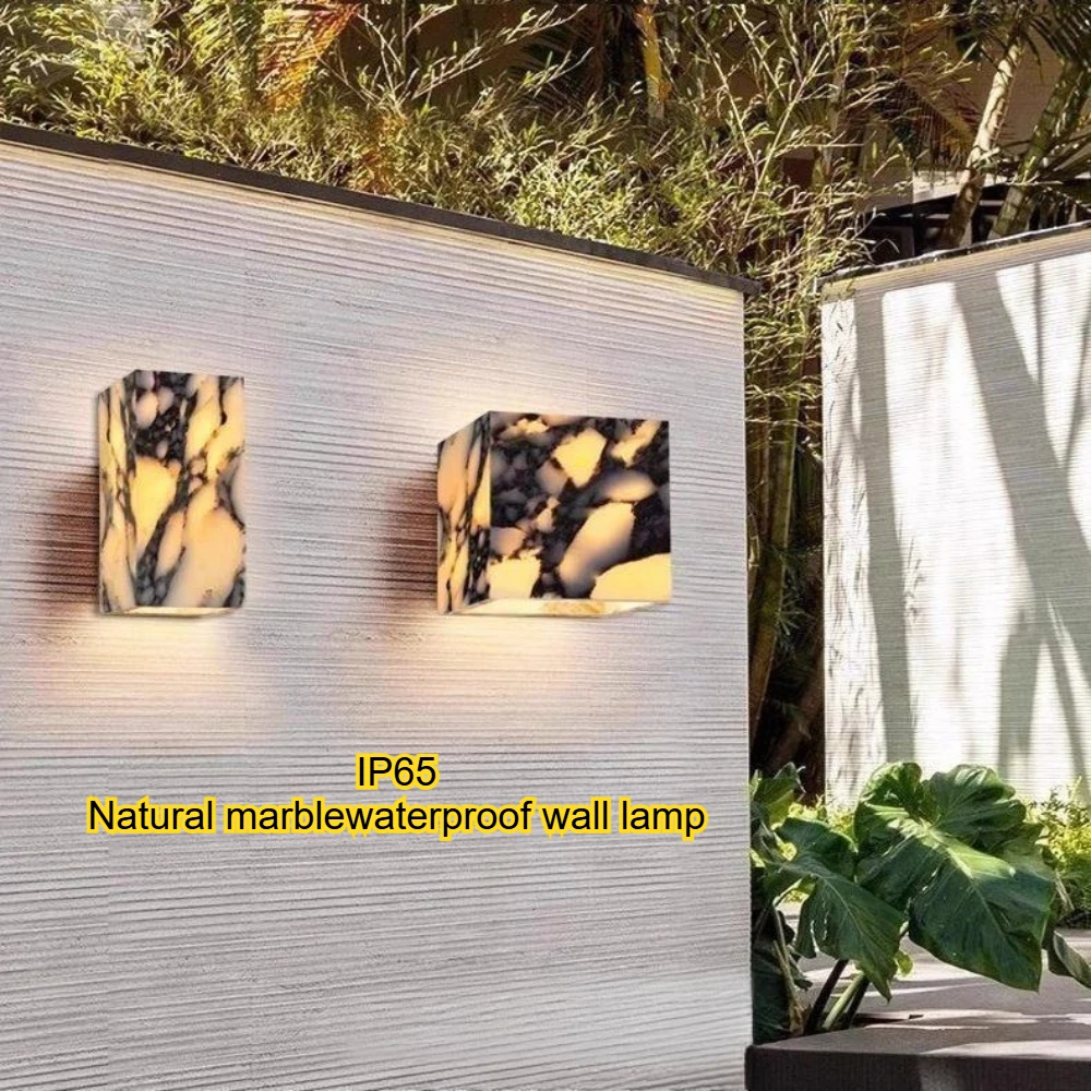 Square Natural Alabaster Marble Outdoor Stone Wall Lamp Bedroom Bedside LED Lamp Luxurious High End Courtyard Villa Hallway
Square Natural Alabaster Marble Outdoor Stone Wall Lamp Bedroom Bedside LED Lamp Luxurious High End Courtyard Villa Hallway