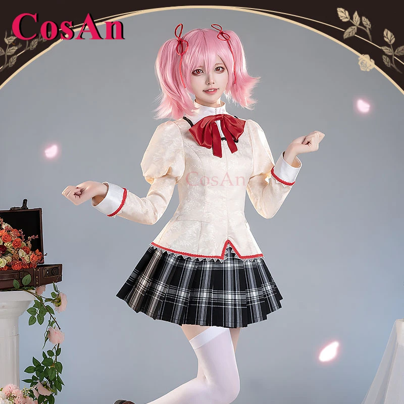 CosAn Anime Puella Magi Madoka Magica Kaname Madoka Cosplay Costumes Secondary JK School Uniform Halloween Role Play Clothing
CosAn Anime Puella Magi Madoka Magica Kaname Madoka Cosplay Costumes Secondary JK School Uniform Halloween Role Play Clothing