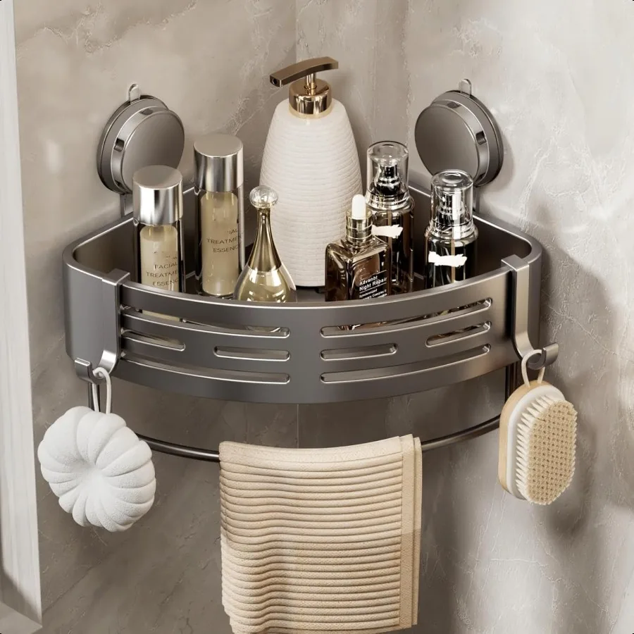 Shower Caddy Corner Suction Cup Shower Shelf Corner No Drilling Bathroom Shower Organizer Storage Rack Adhesive 1Pack Gray
Shower Caddy Corner Suction Cup Shower Shelf Corner No Drilling Bathroom Shower Organizer Storage Rack Adhesive 1Pack Gray