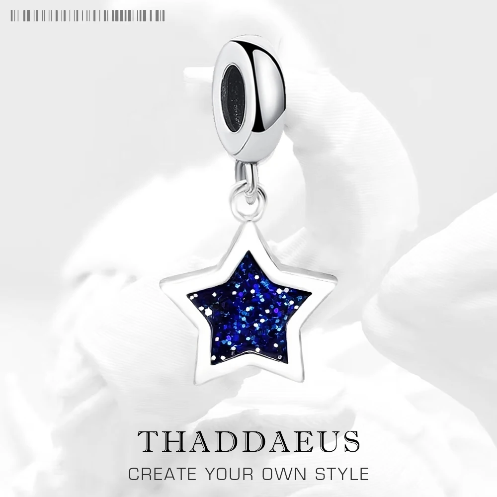 Hot Fashion Jewelry Blue Star Pendant Dangle Charm Pure 925 Sterling Silver Bohemia Gift For Women Men
Hot Fashion Jewelry Blue Star Pendant Dangle Charm Pure 925 Sterling Silver Bohemia Gift For Women Men