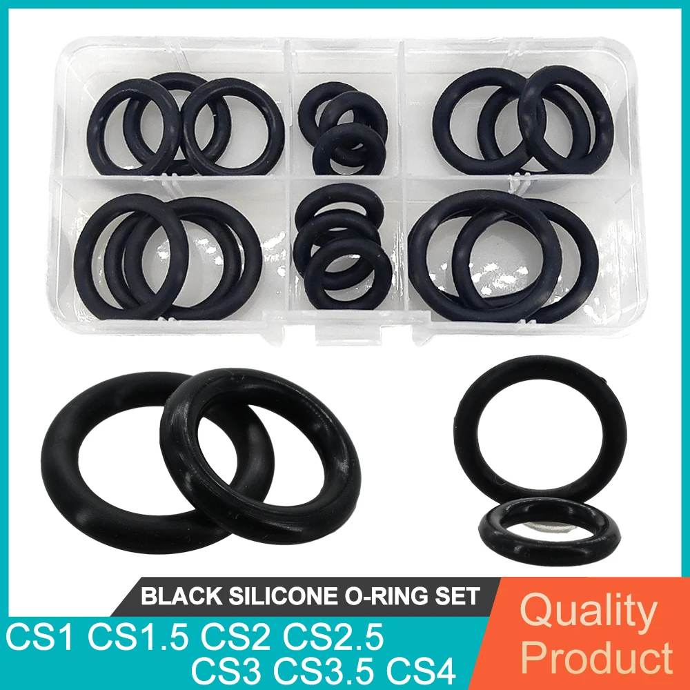 Silicone O-ring Set Sealing Gaskets Waterproof Washer High Pressure High Temperature Oring CS1 CS1.5 CS2 CS2.5 CS3 CS3.5 CS4
Silicone O-ring Set Sealing Gaskets Waterproof Washer High Pressure High Temperature Oring CS1 CS1.5 CS2 CS2.5 CS3 CS3.5 CS4