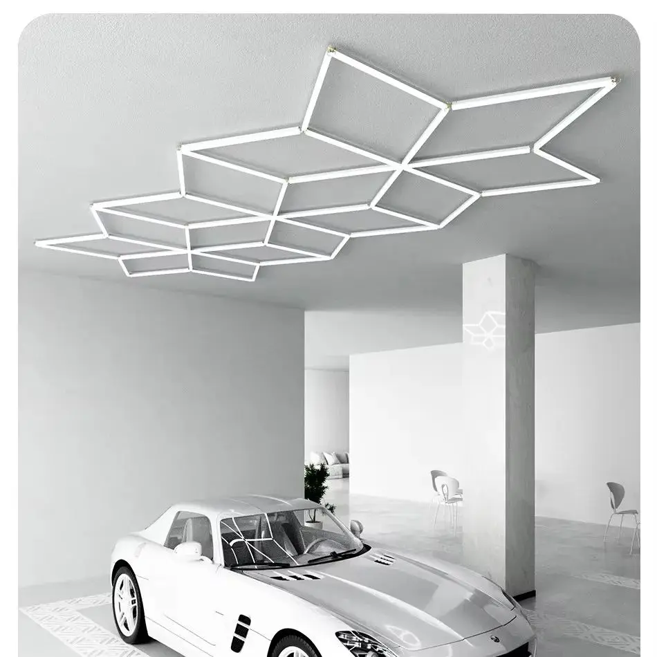 2.4x5.5m Customized Exhibition Car Detailing Lights Garage Workshop LED Light Polygonal Geometric Light Snowflake
2.4x5.5m Customized Exhibition Car Detailing Lights Garage Workshop LED Light Polygonal Geometric Light Snowflake