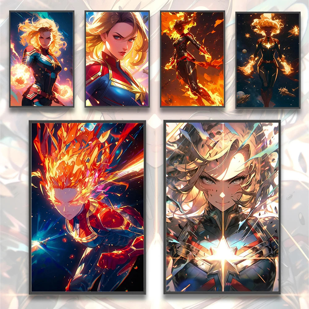 Self-adhesive Poster Captain Marvel Marvel Wallpaper Figures Kid Gift HD Decor Home Decoration Painting Pictures Superhero Wall
Self-adhesive Poster Captain Marvel Marvel Wallpaper Figures Kid Gift HD Decor Home Decoration Painting Pictures Superhero Wall