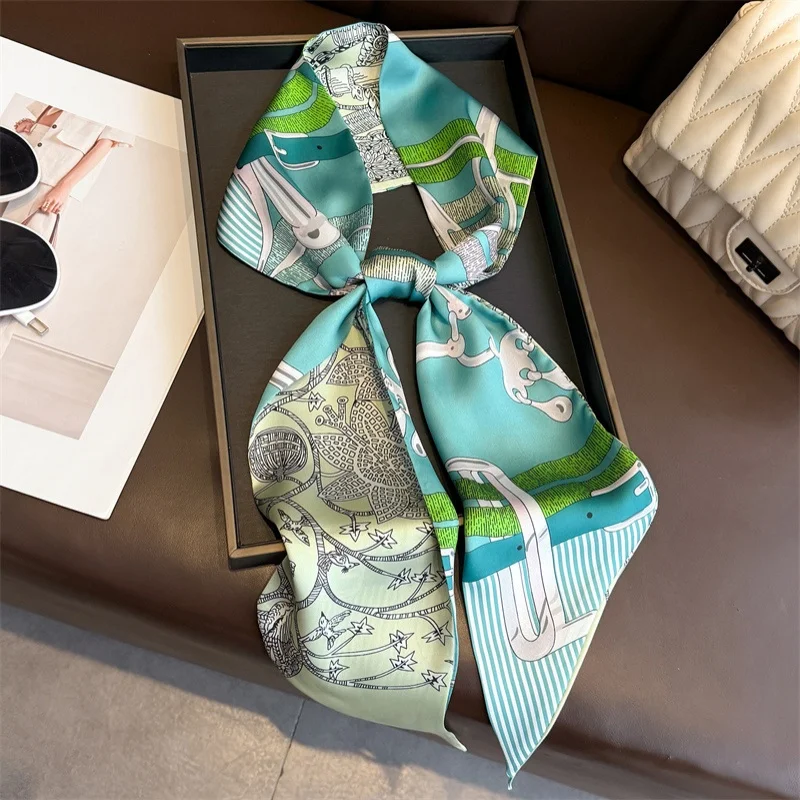 Women's Double-sided Print Silk Scarf Thin Ribbon Fashion Long Hair Scarfs Female Skinny Handbag Ribbon Cute Neck Scarves
Women's Double-sided Print Silk Scarf Thin Ribbon Fashion Long Hair Scarfs Female Skinny Handbag Ribbon Cute Neck Scarves