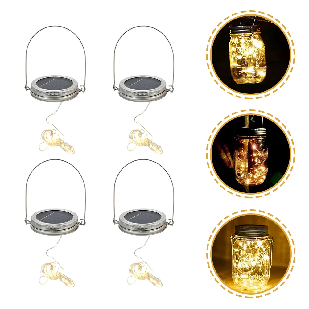 4 Sets Solar Mason Jar Lids String Lights Garden Hanging 20 LED String Light Jar Light Lids Jar String Lamp Lids
4 Sets Solar Mason Jar Lids String Lights Garden Hanging 20 LED String Light Jar Light Lids Jar String Lamp Lids