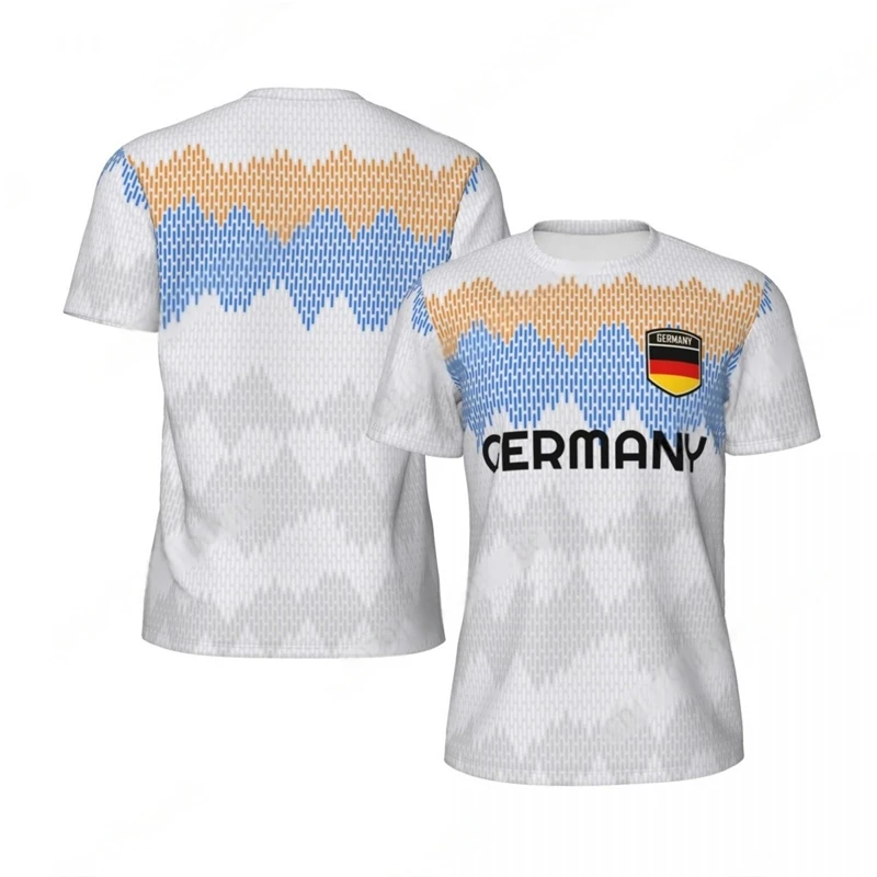 Fashion Germany Flag Graphic Football T Shirts For Men Trend Summer 3D National Emblem Printed T-shirts Loose Quick Dry Tees
Fashion Germany Flag Graphic Football T Shirts For Men Trend Summer 3D National Emblem Printed T-shirts Loose Quick Dry Tees