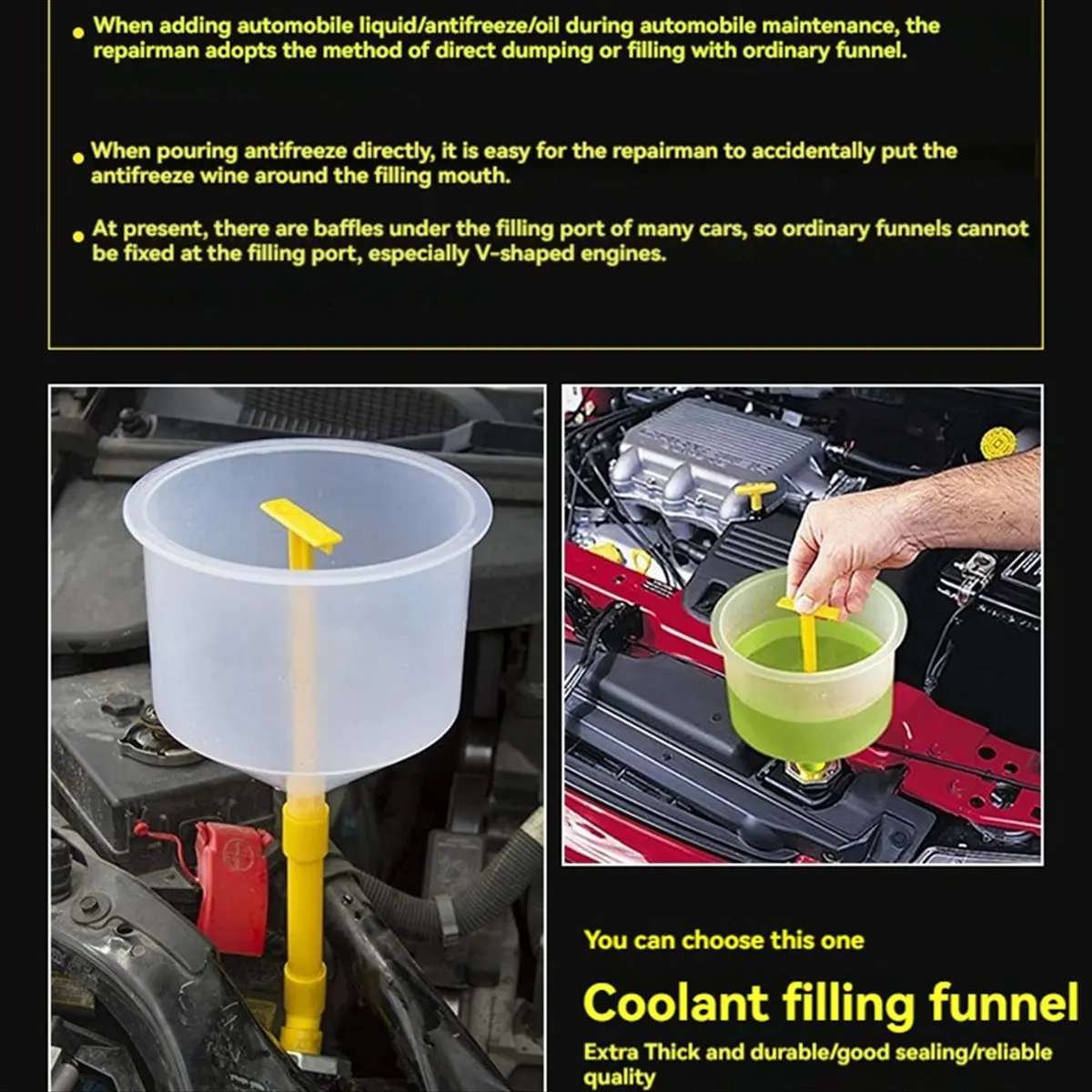 AA83 Car Radiator Coolant Filling Funnel Kit Spill Proof Cooling System Tool Filling Funnel Spout Pour Oil Tool,15PCS/Set
AA83 Car Radiator Coolant Filling Funnel Kit Spill Proof Cooling System Tool Filling Funnel Spout Pour Oil Tool,15PCS/Set