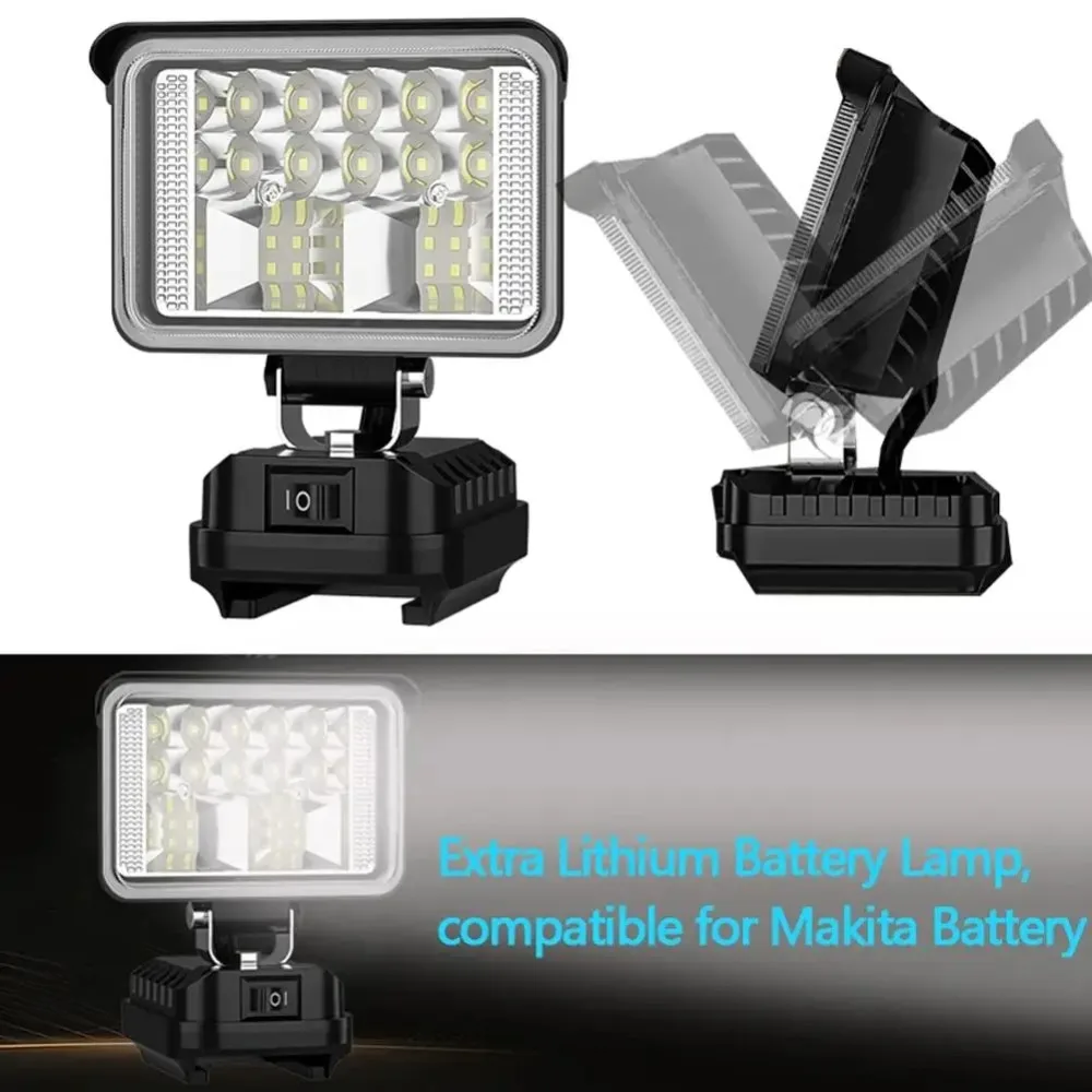 For Makita 18V Li-ion Battery LED Work Light 3 Inch Flashlight Portable Emergency Flood Lamp Camping Lamp
For Makita 18V Li-ion Battery LED Work Light 3 Inch Flashlight Portable Emergency Flood Lamp Camping Lamp