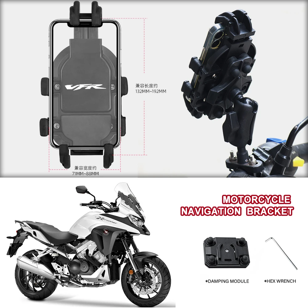 Motorcycle Phone Holder Shock Absorbing Spring Anti-Vibration For VFR 800X CROSSRUNNER VFR 1200X CROSSRUNNER VFR800 VFR1200
Motorcycle Phone Holder Shock Absorbing Spring Anti-Vibration For VFR 800X CROSSRUNNER VFR 1200X CROSSRUNNER VFR800 VFR1200