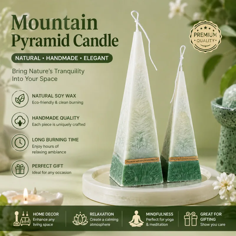 Pyramid PC Candle Mold DIY Geometric Aromatherapy Candle Mold For Handmade Scented Wax Funny DIY Home Decor Candle Mold Gift New
Pyramid PC Candle Mold DIY Geometric Aromatherapy Candle Mold For Handmade Scented Wax Funny DIY Home Decor Candle Mold Gift New