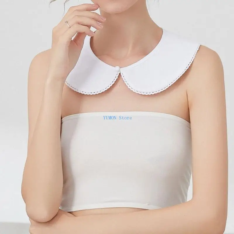 D0UD French Women Maid Detachable Faux False Collar Sweet Lace Trim Patchwork Button Half Shirt Necklace Choker Mini
D0UD French Women Maid Detachable Faux False Collar Sweet Lace Trim Patchwork Button Half Shirt Necklace Choker Mini