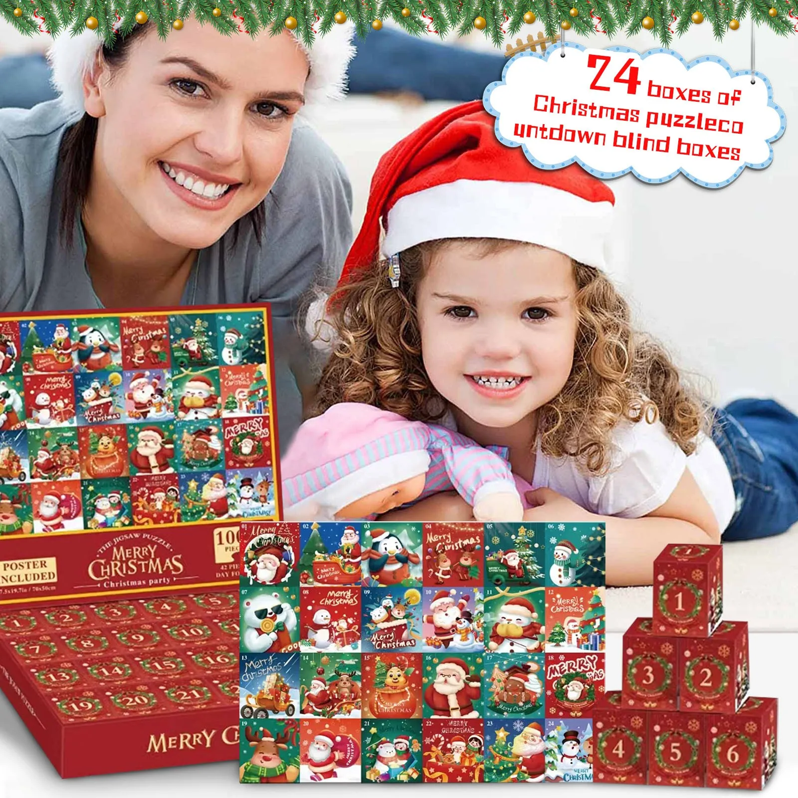Головоломка с календарём на новый год Hristmas, игрушка-пазл с обратным отсчетом для детей, подарок на Рождество, подарок на день рождения
Головоломка с календарём на новый год Hristmas, игрушка-пазл с обратным отсчетом для детей, подарок на Рождество, подарок на день рождения