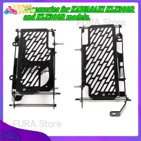 Motorcycle radiator guard, grille cover, water tank guard, motorcycle accessories for KAWASAKI KLX300R and KLX300R models.
Motorcycle radiator guard, grille cover, water tank guard, motorcycle accessories for KAWASAKI KLX300R and KLX300R models.