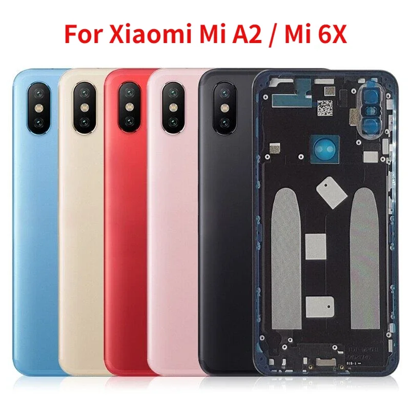 Оригинальная задняя крышка батарейного отсека для Xiaomi Mi A2 задняя металлическая Дверь корпуса для Xiaomi Mi 6X запасные части для ремонта с объективом камеры
Оригинальная задняя крышка батарейного отсека для Xiaomi Mi A2 задняя металлическая Дверь корпуса для Xiaomi Mi 6X запасные части для ремонта с объективом камеры