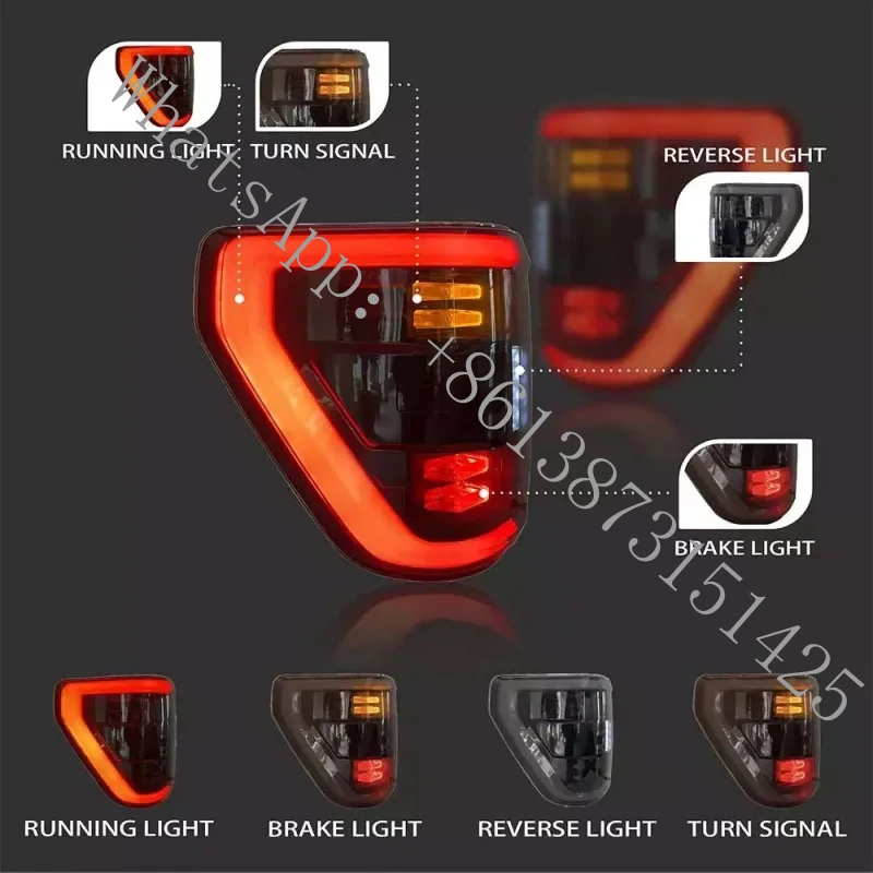 Suitable F150 21-23 LED Tail Light Assemblies with Startup Animation, Replaceable Design, Automotive Accessories
Suitable F150 21-23 LED Tail Light Assemblies with Startup Animation, Replaceable Design, Automotive Accessories