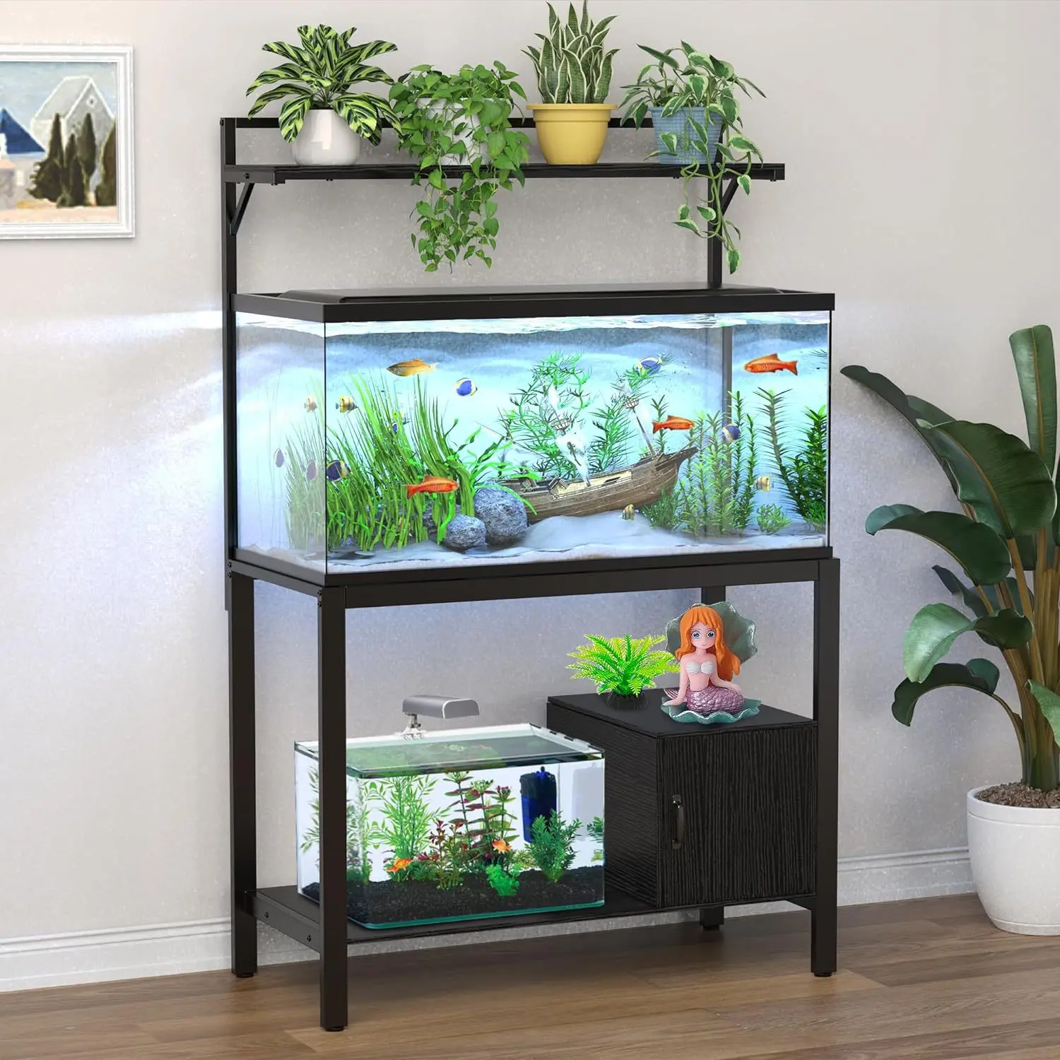 Fish tank bracket with plant rack Metal aquarium bracket custom with cube storage custom factory
Fish tank bracket with plant rack Metal aquarium bracket custom with cube storage custom factory